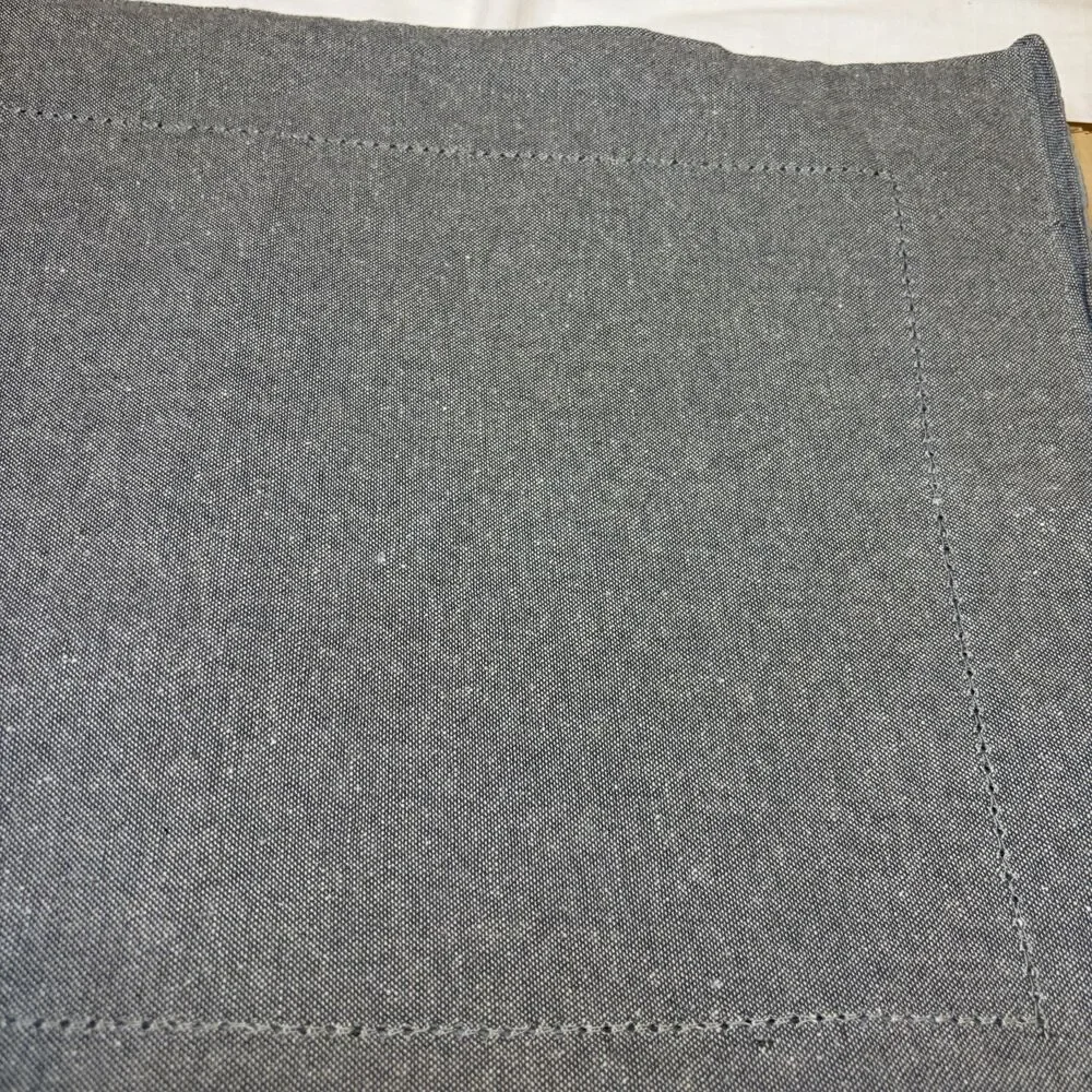 Hobby Lobby Set of 6 Gray Cotton Solid Rectangular Placemats 13 x 18